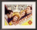 Libeled Lady, William Powell, Myrna Loy, Jean Harlow, Spencer Tracy, 1936 Print