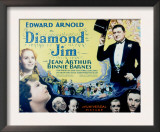 Diamond Jim, Edward Arnold, Jean Arthur, Binnie Barnes, Cesar Romero, Eric Blore, George Sidney Posters