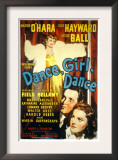 Dance, Girl, Dance, Lucille Ball, Louis Hayward, Maureen O'Hara, 1940 Posters