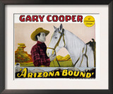Arizona Bound, Gary Cooper, Flash the Wonder Horse, 1927 Print