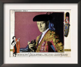 Blood and Sand, Rudolph Valentino, 1922 Poster