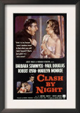 Clash by Night, Paul Douglas, Barbara Stanwyck, Marilyn Monroe, Keith Andes, Robert Ryan, 1952 Print