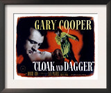 Cloak and Dagger, Gary Cooper, Lilli Palmer, 1946 Poster