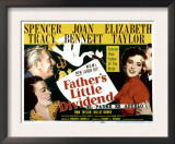 Father's Little Dividend, Joan Bennett, Spencer Tracy, Elizabeth Taylor, Don Taylor, 1951 Posters