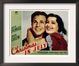 Christmas in July, Dick Powell, Ellen Drew, 1940 Posters
