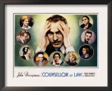 Counsellor at Law, John Barrymore, Malka Kornstein, Onslow Stevens, and Doris Kenyon, 1933 Print