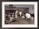 Kindergarten Children in Horace Mann School Working on Doll Houses, Tulsa, Oklahoma, 1917 Prints by Lewis Wickes Hine