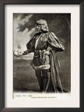 Sarah Bernhardt, French Actress, in Role of Shakespeare's Hamlet. 1887 Prints