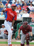 Florida Seminoles v Philadelphia Phillies, CLEARWATER, FL - FEBRUARY 24: John Maynerry Jr. Photographic Print by Al Messerschmidt