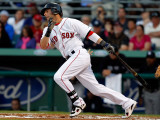 New York Yankees v Boston Red Sox, FORT MYERS, FL - MARCH 14: Dustin Pedroia Photographic Print by J. Meric