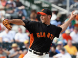 Chicago Cubs v San Francisco Giants, SCOTTSDALE, AZ - MARCH 01: Madison Bumgarner Photographic Print by Christian Petersen