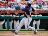 Milwaukee Brewers v San Francisco Giants, SCOTTSDALE, AZ - MARCH 14: Prince Fielder Photographic Print by Kevork Djansezian