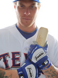 Texas Rangers Photo Day, SURPRISE, AZ - FEBRUARY 25: Josh Hamilton Photographic Print by Jonathan Ferrey