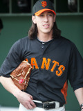 Arizona Diamondbacks v San Francisco Giants, SCOTTSDALE, AZ - FEBRUARY 25: Tim Lincecum Fotografie-Druck von Rob Tringali