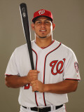 Washington Nationals Photo Day, VIERA, FL - FEBRUARY 25: Wilson Ramos Fotografie-Druck von Al Bello