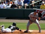 New York Mets v Florida Marlins, JUPITER, FL - MARCH 04: Chris Coghlan and Lucas Duda Photographie par Marc Serota