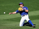 Los Angeles Angels of Anaheim v Texas Rangers, SURPRISE, AZ - MARCH 02: Ian Kinsler Photographie par Christian Petersen