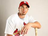 St. Louis Cardinals Photo Day, JUPITER, FL - FEBRUARY 24: Ryan Theriot Photographic Print by Mike Ehrmann