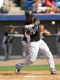 Florida Marlins v Washington Nationals, VIERA, FL - MARCH 02: Hanley Ramirez Photographic Print by Mike Ehrmann