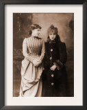 Sarah Bernhardt, French Actress, with Her English Contemporary, Actress Lillie Langtry, 1887 Prints
