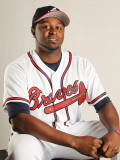 Atlanta Braves Photo Day, LAKE BUENA VISTA, FL - FEBRUARY 21: Jairo Asencio Photographic Print by Mike Ehrmann