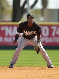 Florida Marlins v Washington Nationals, VIERA, FL - MARCH 02: Hanley Ramirez Photographic Print by Mike Ehrmann