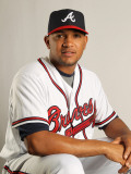 Atlanta Braves Photo Day, LAKE BUENA VISTA, FL - FEBRUARY 21: Diory Hernandez Photographic Print by Mike Ehrmann