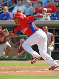 Florida Seminoles v Philadelphia Phillies, CLEARWATER, FL - FEBRUARY 24: Michael Martinez Photographic Print by Al Messerschmidt