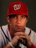 Washington Nationals Photo Day, VIERA, FL - FEBRUARY 25: Bryce Harper Fotografie-Druck von Al Bello