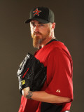 Houston Astros Photo Day, KISSIMMEE, FL - FEBRUARY 24:  Brett Myers 39 Photographic Print by Al Bello