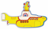 Shaped Yellow Submarine Plaque en métal