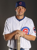 Chicago Cubs Photo Day, MESA, AZ - FEBRUARY 22: Tyler Colvin Photographic Print by Ezra Shaw