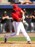 Florida Marlins v Washington Nationals, VIERA, FL - MARCH 02: Ryan Zimmerman Fotografie-Druck von Mike Ehrmann