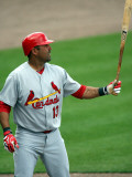 St. Louis Cardinals v New York Mets, PORT ST. LUCIE, FL - MARCH 03: Gerald Laird Photographic Print by Marc Serota