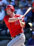 Los Angeles Angels of Anaheim v Texas Rangers, SURPRISE, AZ - MARCH 02: Mark Trumbo Photographic Print by Christian Petersen