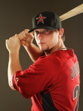 Houston Astros Photo Day, KISSIMMEE, FL - FEBRUARY 24: Chris Johnson Photographic Print by Al Bello