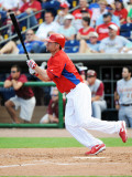 Florida Seminoles v Philadelphia Phillies, CLEARWATER, FL - FEBRUARY 24: Ross Gload Photographic Print by Al Messerschmidt