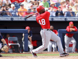 Los Angeles Angels of Anaheim v San Diego Padres, PEORIA, AZ - MARCH 15: Torii Hunter Photographic Print by Christian Petersen
