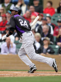 Colorado Rockies v Arizona Diamondbacks, SCOTTSDALE, AZ - FEBRUARY 26: Dexter Fowler Photographie par Jonathan Ferrey