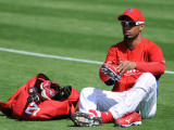 Florida Seminoles v Philadelphia Phillies, CLEARWATER, FL - FEBRUARY 24: Wilson Valdez Photographic Print by Al Messerschmidt