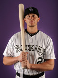 Colorado Rockies Photo Day, SCOTTSDALE, AZ - FEBRUARY 24: Troy Tulowitzki Photographie par Harry How