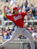 Cincinnati Reds v Los Angeles Dodgers, GLENDALE, AZ - MARCH 05: Bronson Arroyo Photographic Print by Christian Petersen