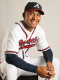 Atlanta Braves Photo Day, LAKE BUENA VISTA, FL - FEBRUARY 21: Wilkin Ramirez Photographic Print by Mike Ehrmann