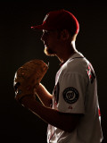 Washington Nationals Photo Day, VIERA, FL - FEBRUARY 25: Stephen Strasburg Photographic Print by Al Bello