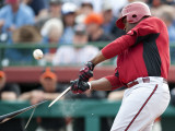 Arizona Diamondbacks v San Francisco Giants, SCOTTSDALE, AZ - FEBRUARY 25: Justin Upton Photographic Print by Rob Tringali