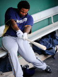Milwaukee Brewers v San Francisco Giants, SCOTTSDALE, AZ - MARCH 14: Prince Fielder Photographic Print by Kevork Djansezian