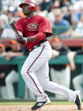 Arizona Diamondbacks v San Francisco Giants, SCOTTSDALE, AZ - FEBRUARY 25: Justin Upton Photographic Print by Rob Tringali