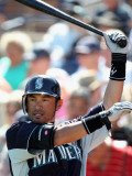 Cincinnati Reds v Seattle Mariners, PEORIA, AZ - MARCH 04: Ichiro Suzuki Photographic Print by Christian Petersen