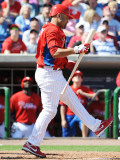 Florida Seminoles v Philadelphia Phillies, CLEARWATER, FL - FEBRUARY 24: Placido Polanco Photographie par Al Messerschmidt