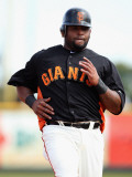 Chicago Cubs v San Francisco Giants, SCOTTSDALE, AZ - MARCH 01: Pablo Sandoval Photographic Print by Christian Petersen